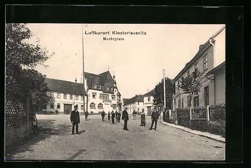 AK Klosterlausnitz, Partie am Marktplatz