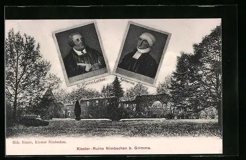 AK Nimbschen b. Grimma, Kloster-Ruine