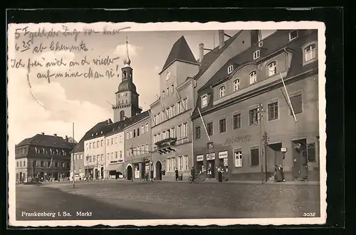 AK Frankenberg i. Sa., Am Markt