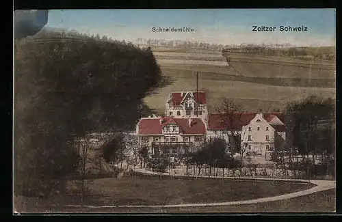 AK Breitenbach /Zeitzer Schweiz, Blick auf die Schneidemühle