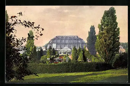 AK Berlin-Dahlem, Botanischer Garten mit Schauhäusern