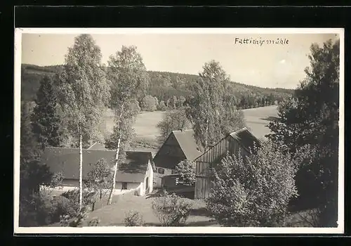 AK Köditz, Fattigsmühle von oben gesehen