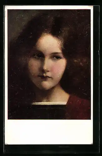 Künstler-AK M. Munk Nr. 707: Portrait einer jungen Dame