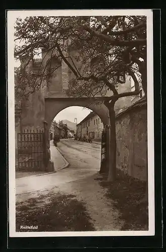 AK Knittelfeld, Ortspartie mit Stadttor