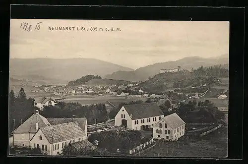 AK Neumarkt, Teilansicht vom Flugzeug aus