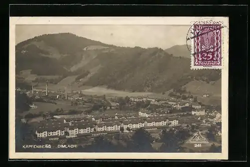 AK Kapfenberg-Dimlach, Ortsansicht vom Flugzeug aus