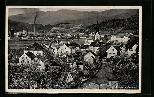 AK St. Stefan, Ortsansicht mit Gratkorn