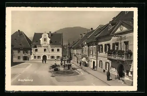 AK Kapfenberg, Blick auf den Markt und das Stadtamt