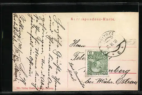 AK Zeltweg, Hugohütte mit Fluss und Umgebung aus der Vogelschau