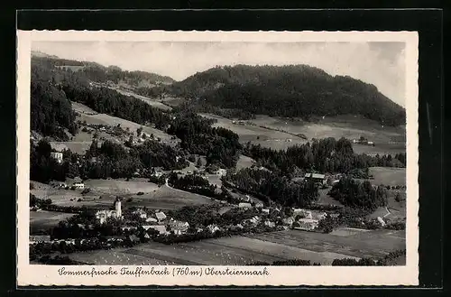 AK Teuffenbach, Gesamtansicht mit Umgebung