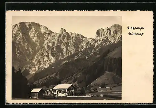 AK Leogang, Blick auf die Berglandschaft