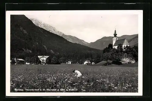 AK Golling, Torrenerhof und St. Nikolaus gegen Göll und Rossfeld