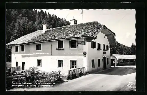 AK Pass Gschütt, Gasthaus Grünwald