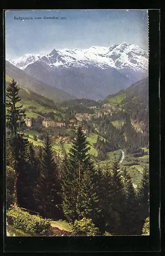 AK Badgastein, Totalansicht vom Gamskar aus