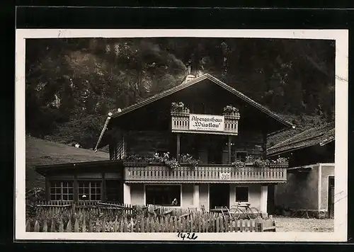AK Kaprun, Idyllisches Alpengasthaus Wüstlau