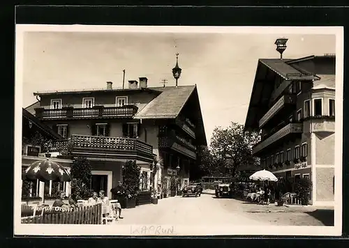 Foto-AK Kaprun, Orgler's Gasthof und Orgler's Cafe