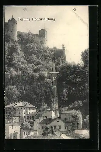 AK Salzburg, Bergbahn zur Festung Hohensalzburg