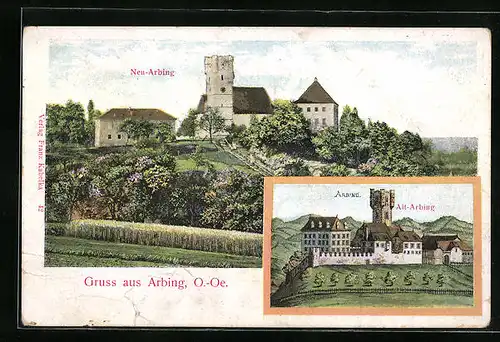 AK Arbing, Burgen Neu-Arbing und Alt-Arbing