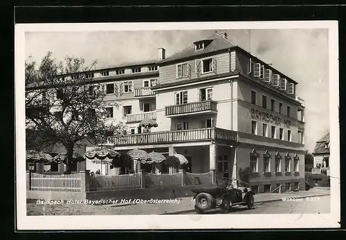 AK Gallspach, Hotel Bayerischer Hof mit Strassenpartie