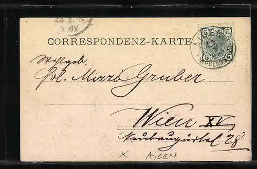 AK Aigen, Kapelle mit Instrumenten, Nespondinger Kua-Musi-Gabele