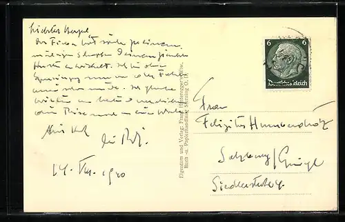 AK Sierning b. Steyr, Ortsansicht mit Kirche