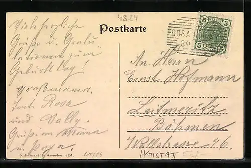 AK Hallstatt, Gasthof Gosaumühle am Hallstätter See