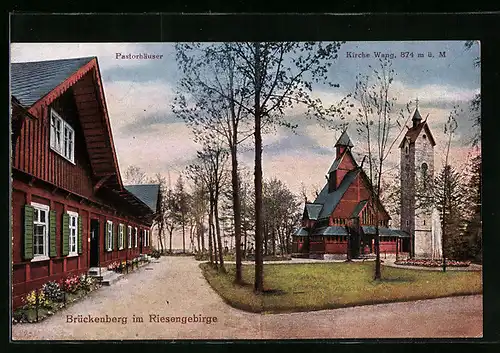 AK Brückenberg, Kirche Wang und Pastorhäuser