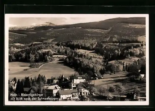 AK Hain /Riesengebirge, Mit Blick nach der Schneekoppe