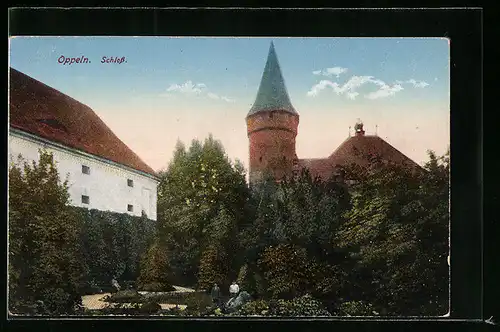 AK Oppeln, Grünanlagen beim Schloss