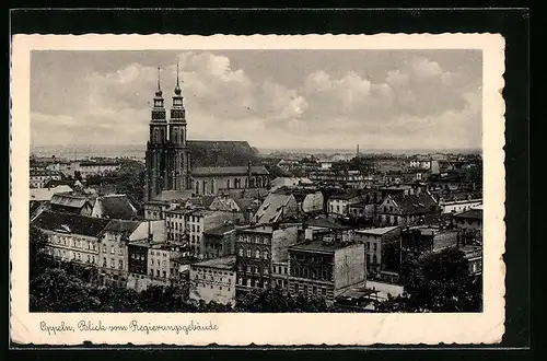 AK Oppeln, Totalansicht vom Regierungsgebäude aus
