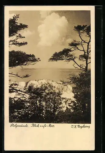 AK Stolpmünde, Blick auf das Meer