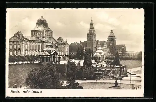 AK Stettin, Die Hakenterrasse