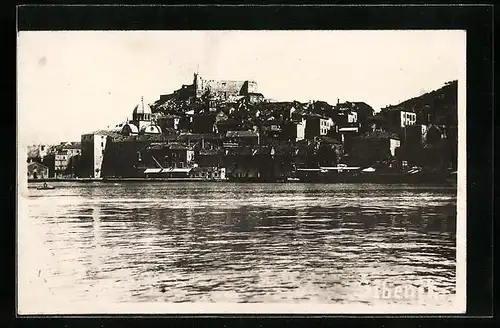 AK Sibenik, Ortsansicht mit Uferpartie