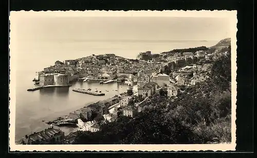 AK Dubrovnik, Ortsansicht aus der Vogelschau