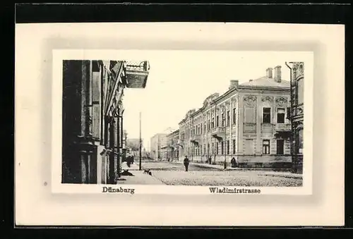 AK Dünaburg, Blick in die Wladimirstrasse