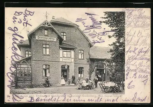 AK Düsseldorf-Grafenberg, Restaurant Wandershof
