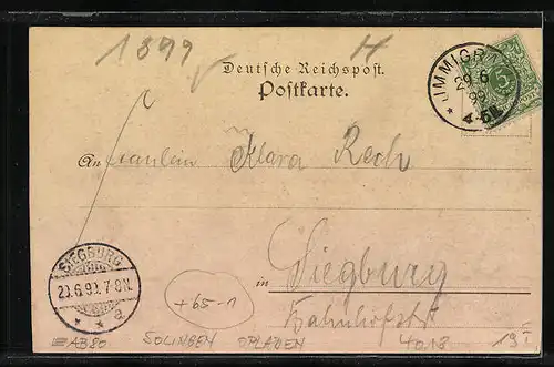 AK Immigrath /Rhld., Gasthaus Zum Jägerhaus von Joh. Albert Grohs, Kronprinz Act.-Ges., Bhanhof