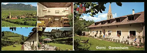 Klapp-AK Tramin a. d. Weinstrasse, Gasthaus Garni Gartenheim am Rathausplatz 4