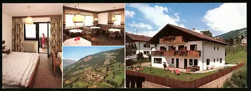 Klapp-AK Verdins bei Schenna, Hotel Gosseronger von Hermann Burger