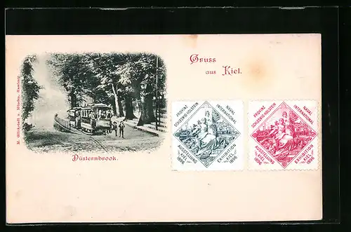AK Kiel, Strassenbahn am Düsternbrook