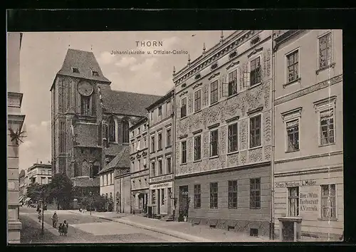 AK Thorn, Johanniskirche und Offizier-Casino