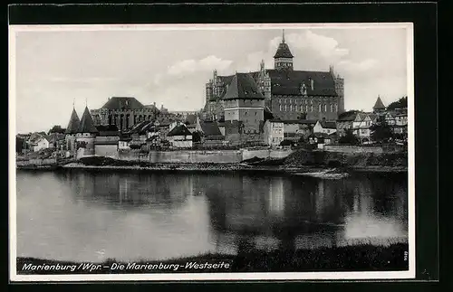 AK Marienburg, Ortsansicht von der Westseite