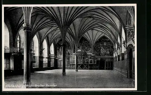 AK Marienburg, Innenansicht des Grossen Remters
