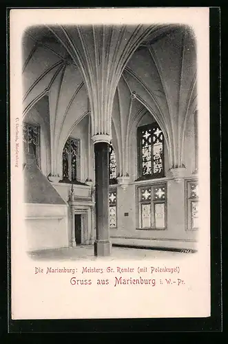 AK Marienburg, Meisters Gr. Remter mit Polenkugel