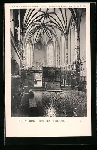 AK Marienburg, Kirche, Blick in den Chor