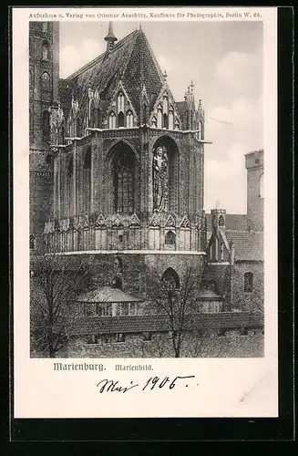 AK Marienburg, Relief des Marienbildes