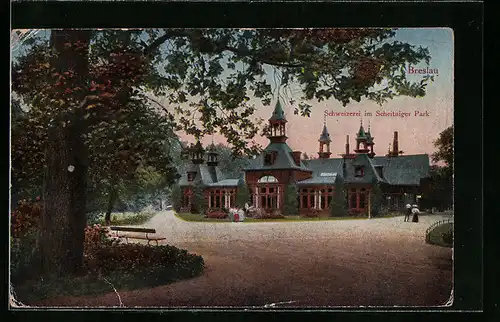 AK Breslau, Schweizerei im Scheitniger Park