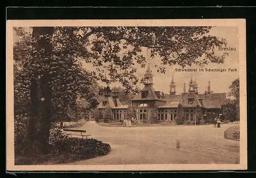AK Breslau, Schweizerei im Scheitniger Park