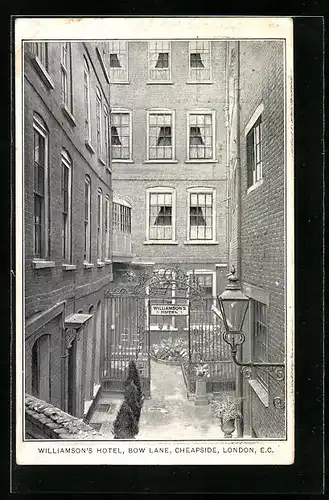 AK London, Williamson`s Hotel, Bow Lane