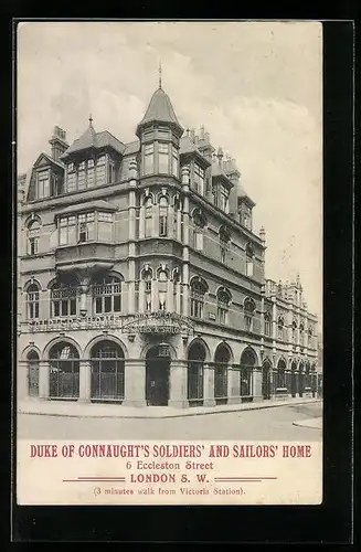 AK London, Duke of Connaught`s Soldiers` and Sailors` Home, 6 Eccleston Street